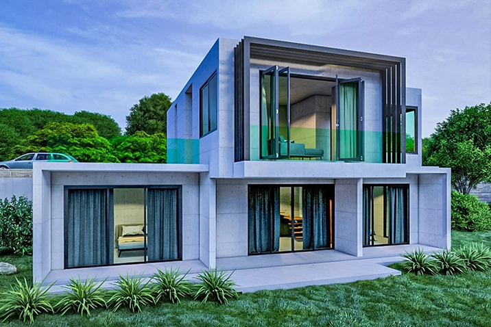 ผลงานสร้างบ้านโมเดิร์น